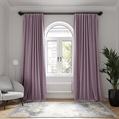 Изображение товара Штора вельвет розовая 150х270 см Casa Conforte Holland Вельвет (2 шт.) (6176935)