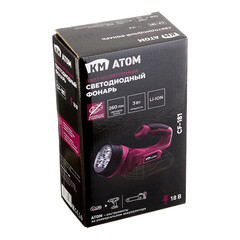 Фонарь светодиодный аккумуляторный КМ АТОМ 18 В 3 Вт без АКБ и ЗУ (CF-181) - фото 3