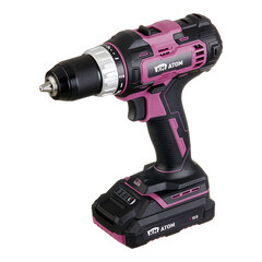 Изображение товара Дрель-шуруповерт аккумуляторная КМ АТОМ 18 В 2 Ач Li-Ion с АКБ и ЗУ (CD-181/1 KIT)