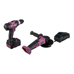 Набор аккумуляторного инструмента КМ АТОМ шуруповерт (CD-181) и УШМ (CAG-181/125BL) с АКБ и ЗУ - фото 6