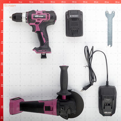 Набор аккумуляторного инструмента КМ АТОМ шуруповерт (CD-181) и УШМ (CAG-181/125BL) с АКБ и ЗУ - фото 2