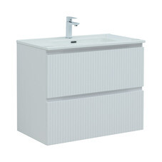 Тумба под раковину Акванет Джейн 80 см подвесная белая матовая (00335424)