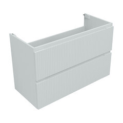 Тумба под раковину Акванет Джейн 100 см подвесная белая матовая (00335426) - фото 3