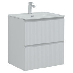 Изображение товара Тумба под раковину Акванет Джейн 60 см подвесная белая матовая (00335422)