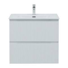 Тумба под раковину Акванет Джейн 70 см подвесная белая матовая (00335423) - фото 9