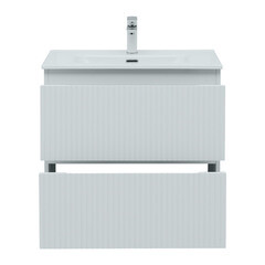 Тумба под раковину Акванет Джейн 70 см подвесная белая матовая (00335423) - фото 8