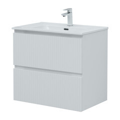 Тумба под раковину Акванет Джейн 70 см подвесная белая матовая (00335423) - фото 5