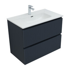 Тумба под раковину Акванет Джейн 80 см подвесная маренго (00335429) - фото 7