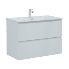 Изображение товара Тумба под раковину Акванет Джейн 90 см подвесная белая матовая (00335425)