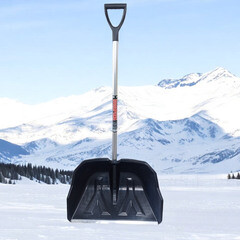 Лопата снеговая Инструм-Агро Полярник полипропилен с алюминиевым черенком 1400х600 мм (100192) - фото 4