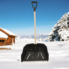 Лопата снеговая Инструм-Агро Полярник полипропилен с деревянным черенком 1350х600 мм (100192-2) - фото 4