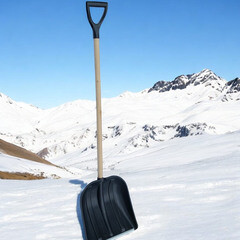 Лопата снеговая Инструм-Агро Памир полипропилен с деревянным черенком 1550х410 мм (100178-2) - фото 4