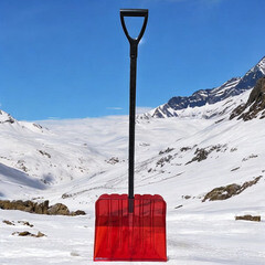 Лопата снеговая ПК-1 поликарбонат с фибергласовым черенком 1400х455 мм (100187-4) - фото 4