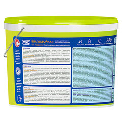 Краска влагостойкая Текс белая 14 кг - фото 3