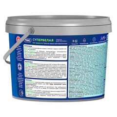 Краска для потолка Текс Профи супербелая 1,8 л - фото 3