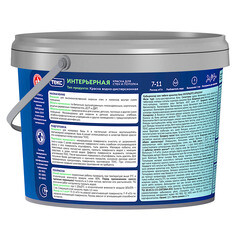 Краска интерьерная Текс Профи база А белая 1,8 л - фото 3