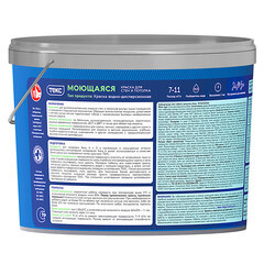 Краска моющаяся Текс Профи база А белая 9 л - фото 3