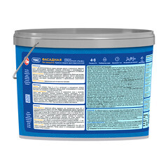 Краска фасадная Текс Профи акриловая база А белая 9 л - фото 2