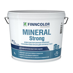 Краска фасадная Finncolor Mineral Strong акриловая база LAP/MRA белая 9 л - фото 1