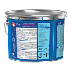 Грунт-эмаль по ржавчине 3в1 Текс РжавоStop черная глянцевая 10 кг - фото 2