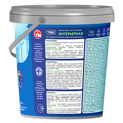 Краска интерьерная Текс Профи база А белая 0,9 л - фото 2