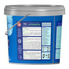 Краска интерьерная Текс Профи база А белая 4,5 л - фото 2