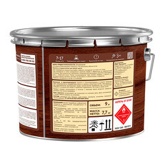 Антисептик Текс Bioteks 2-в-1 декоративный для дерева орех 9 л - фото 3