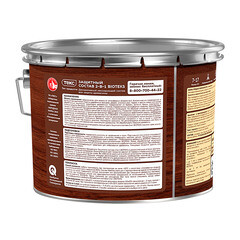 Антисептик Текс Bioteks 2-в-1 декоративный для дерева палисандр 9 л - фото 2