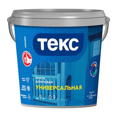 Эмаль универсальная акриловая Текс Профи белая матовая 0,9 л - фото 2
