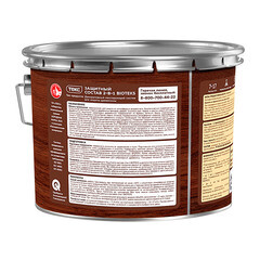 Антисептик Текс Bioteks 2-в-1 декоративный для дерева тик 9 л - фото 3