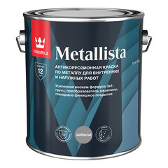 Краска по ржавчине Tikkurila/Tikkivala Metallista серебристая гладкая глянцевая 2,3 л - фото 2
