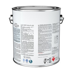 Краска по ржавчине Tikkurila/Tikkivala Metallista Hammer серебристая база HС молотковая глянцевая 2,3 л - фото 2