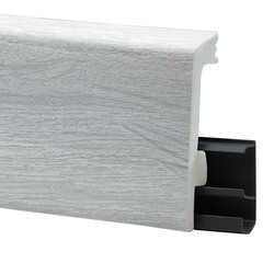 Плинтус экополимер Winart Pro Quadro 80х16х2000 мм дуб венеция с монтажной планкой (90.80.001.015) - фото 5