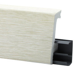 Плинтус экополимер Winart Pro Quadro 80х16х2000 мм дуб пепельный с монтажной планкой (90.80.001.012) - фото 5