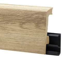 Плинтус экополимер Winart Pro Quadro 80х16х2000 мм байкал с монтажной планкой (90.80.001.013) - фото 5