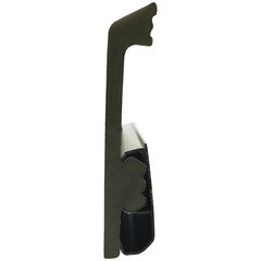 Плинтус экополимер Winart Pro Quadro 80х16х2000 мм антрацит с монтажной планкой (90.80.001.024) - фото 2