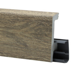 Плинтус экополимер Winart Pro Quadro 80х16х2000 мм дуб орнетте с монтажной планкой (90.80.001.021) - фото 5