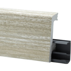 Плинтус экополимер Winart Pro Quadro 80х16х2000 мм ясень северный с монтажной планкой (90.80.001.017) - фото 5