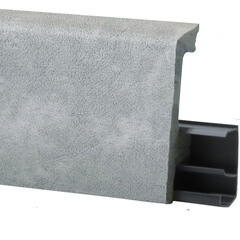 Плинтус экополимер Winart Pro Quadro 80х16х2000 мм лофт бетон с монтажной планкой (90.80.001.041) - фото 5