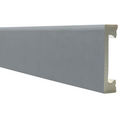 Плинтус экополимер Winart Pro Quadratum 65х16х2000 мм титаниум (90.65.001.040) - фото 1