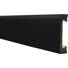 Изображение товара Плинтус экополимер Winart Pro Quadratum 65х16х2000 мм черный матовый (90.65.001.023)