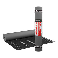 Изображение товара Ветро-влагозащита для кровли/стен КМ Эксперт ТПУ с монтажной лентой 130 г/м2 75 кв.м