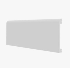 Плинтус экополимер S-Slim 80х10х2000 мм белый (90.80.006.001) - фото 4