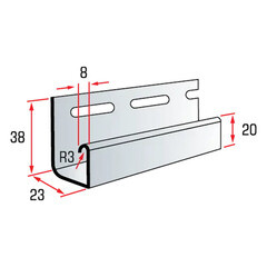 J-профиль Альта-Профиль 3000 мм белый - фото 3
