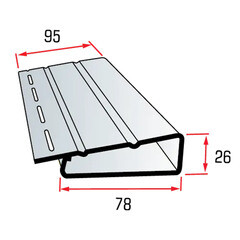 Наличник J-профиль Альта-Профиль 3000 мм белый - фото 3