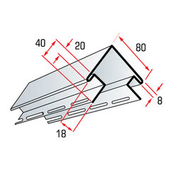 Угол наружный Альта-Профиль Канада Плюс 3000 мм темный орех - фото 3