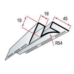 Угол внутренний Альта-Профиль 3000 мм графитовый - фото 3