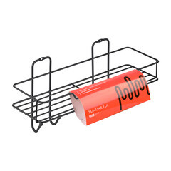 Полка для ванной ЧМЗ Лофт 356х115х158 мм металл черная (513-001-01) - фото 1