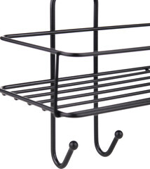 Полка для ванной ЧМЗ Лофт 356х115х158 мм металл черная (513-001-01) - фото 3