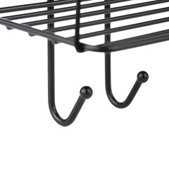 Полка для ванной ЧМЗ Лофт двухъярусная 356х115х398 мм металл черная (513-002-01) - фото 3